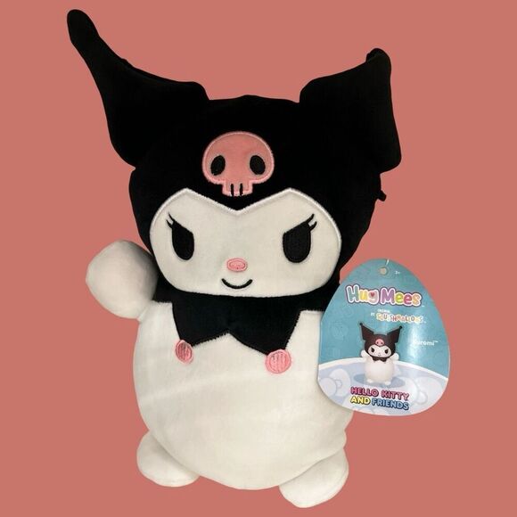 NWT Squishmallow Sanrio Kuromi Plush Hugmees Hugmee Plush10”